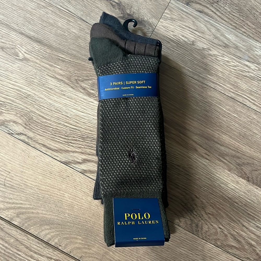 Ralph Lauren men’s socks- 3 pair set